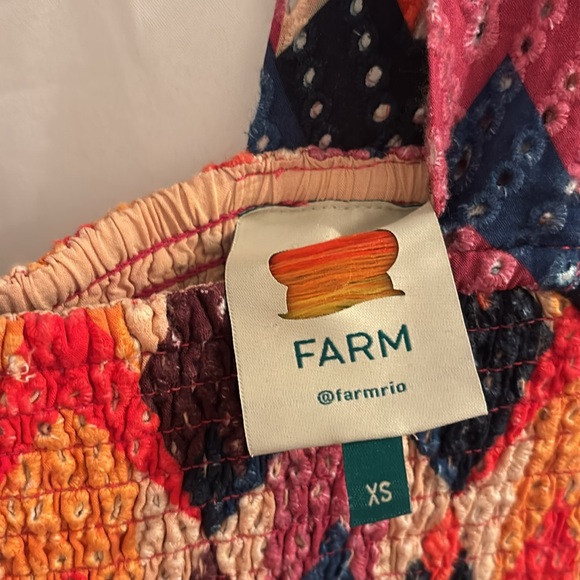 FARM Rio Lindeza Grafica Mini Dress XS Colorful Graphic Print - Picture 3 of 9